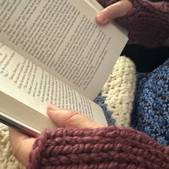 NWT Handknit Chunky Wool Fingerless Gloves ~ Unisex - Picture 5 of 7